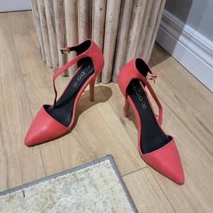 Also real leather high heels